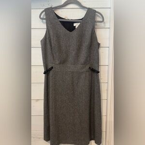 Ann Taylor Loft A Line Dress Black, White Herringbone
Lined Wool Blend 10